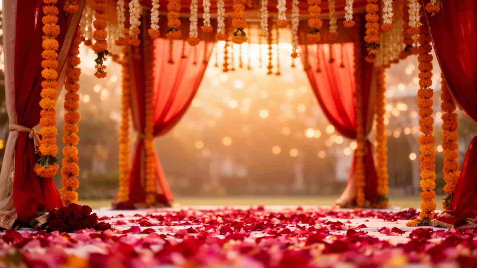 Beautiful Indian wedding mandap decoration